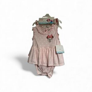 Disney Pink Minnie Mouse Baby Dress Twin pack